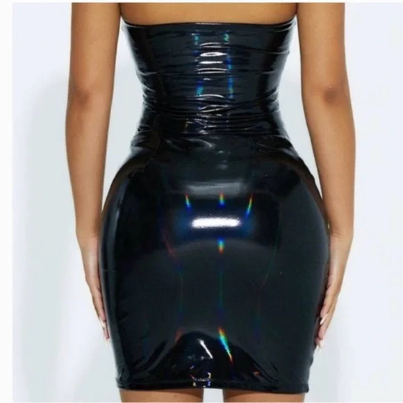 Naked Wardrobe Black Strapless Dress (Never Worn) - Picture 2 of 2